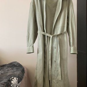 Uniqlo U x Lemaire Shirt Coat, Trench coat, Green, Size M
